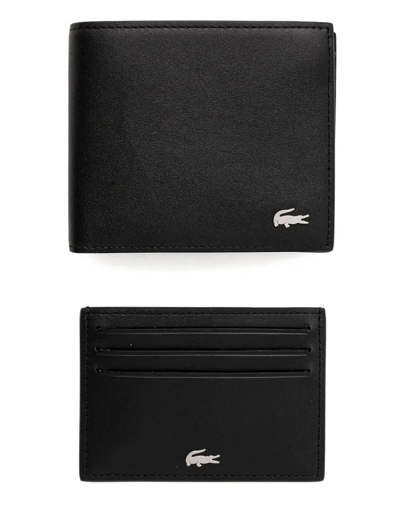 Lacoste logo-print wallet - Schwarz Schwarz