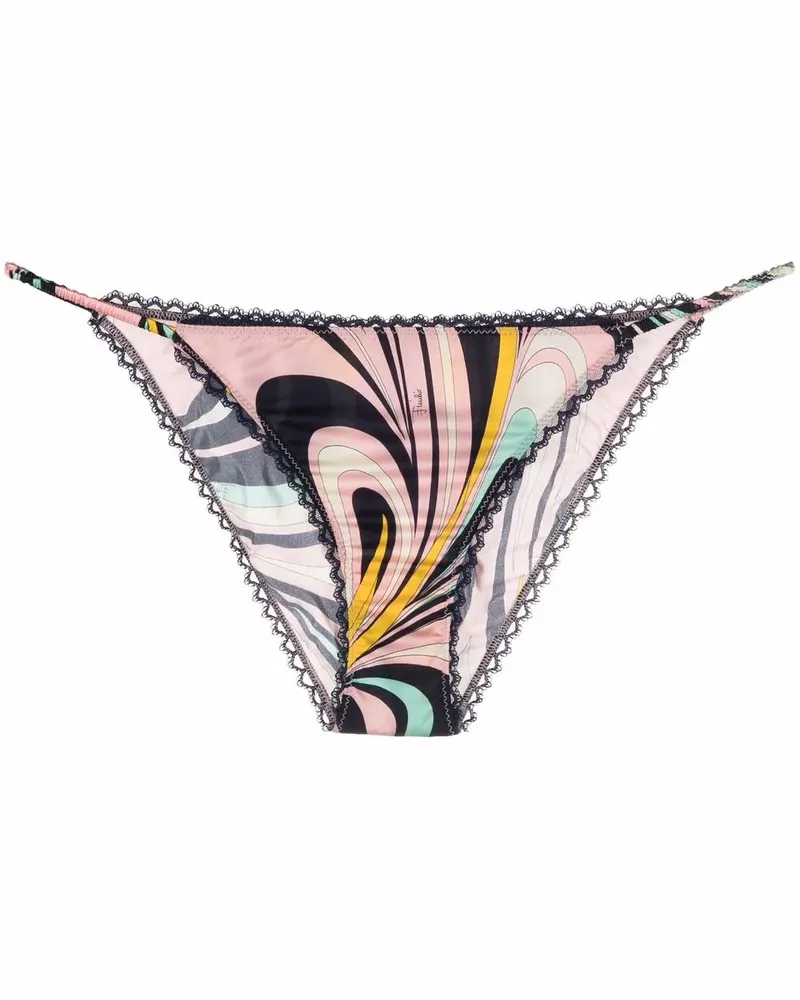 Emilio Pucci Slip mit Print - Rosa Rosa