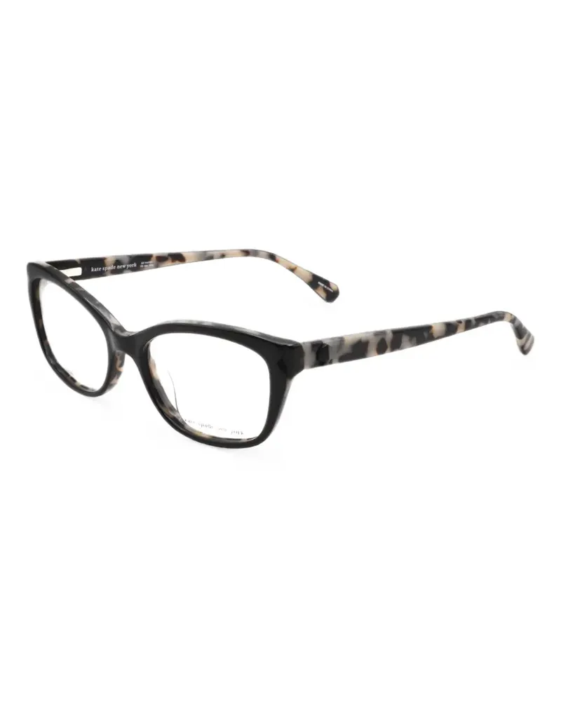 Kate Spade Cat-Eye-Brille in Schildpattoptik - Schwarz Schwarz