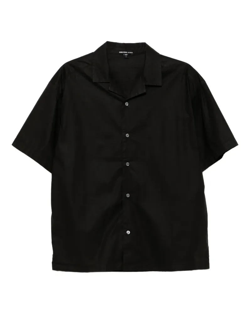 James Perse Hemd im Oversized-Look - Schwarz Schwarz