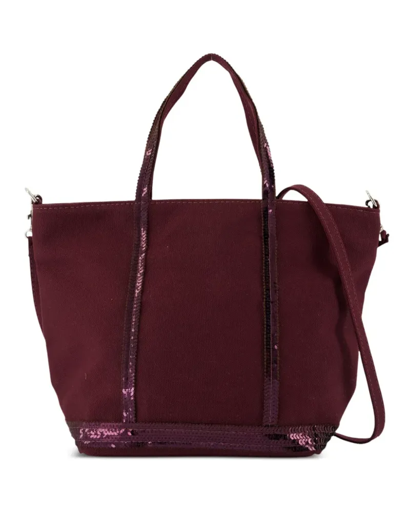Vanessa Bruno Tote Bag mit Paillettenbesatz - Violett Violett