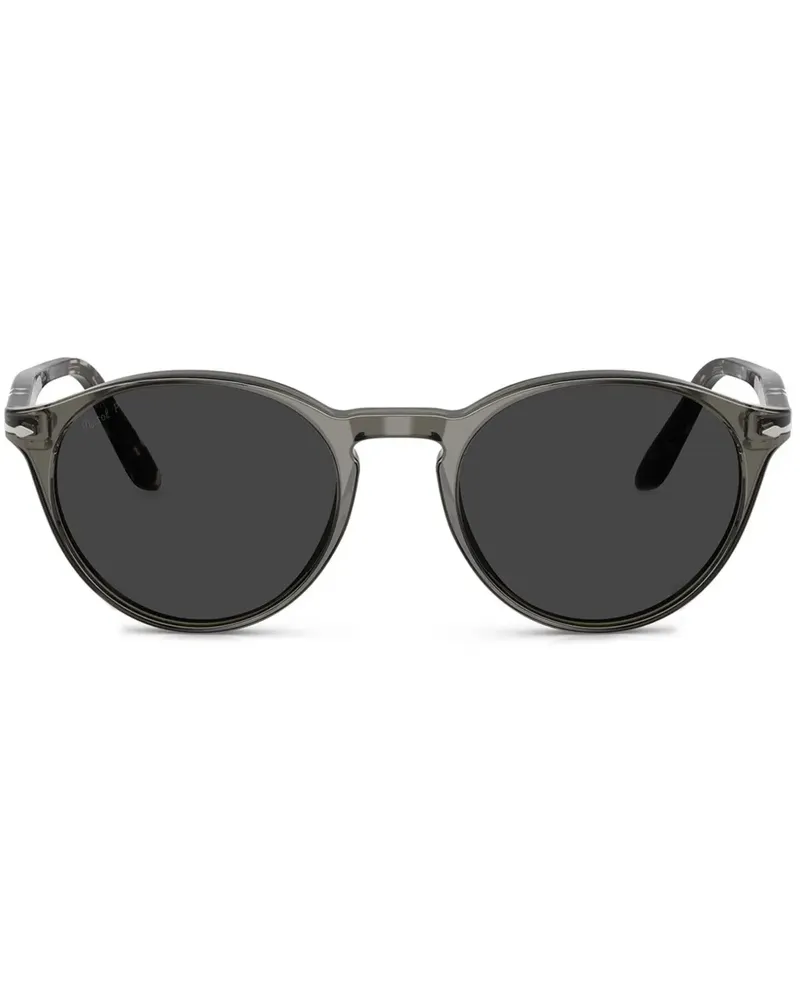 Persol Sonnenbrille mit rundem Gestell - Grau Grau