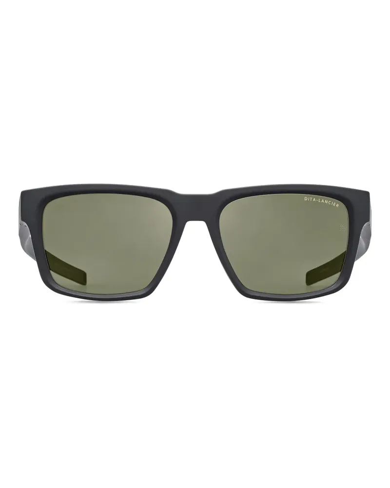 DITA Sonnenbrille mit eckigem Gestell - Schwarz Schwarz