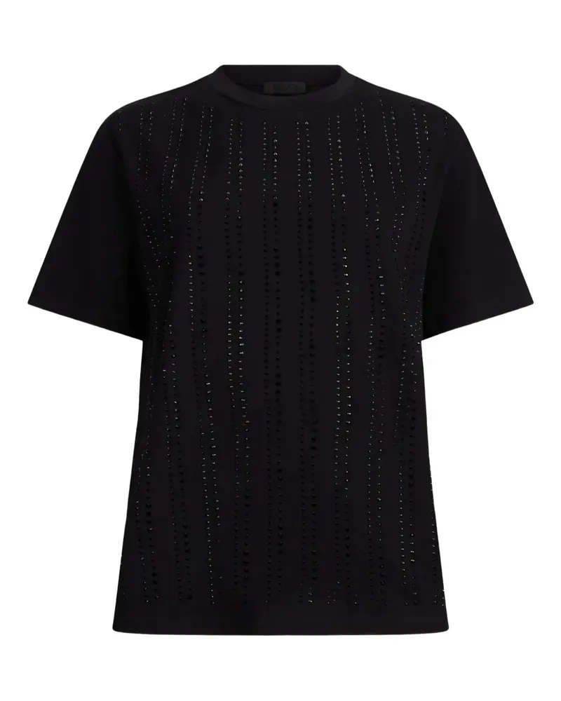 Liu Jo T-Shirt mit Nieten - Schwarz Schwarz