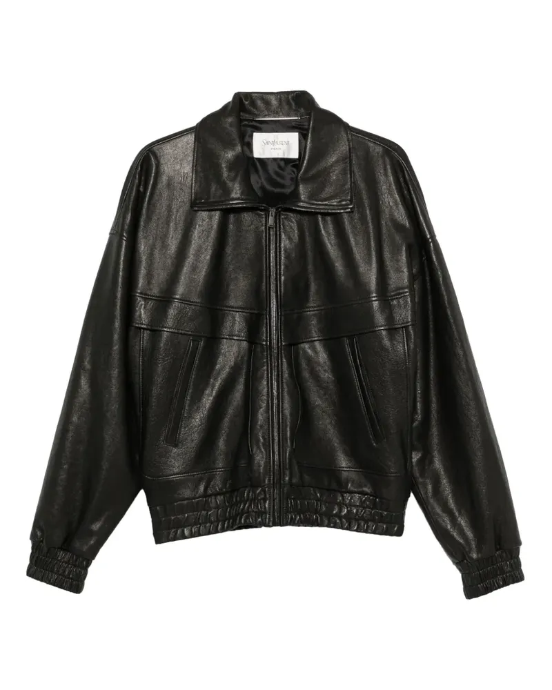 Saint Laurent leather jacket - Schwarz Schwarz