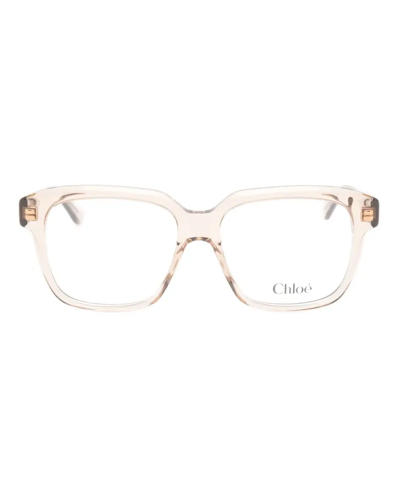 Chloé Brille mit eckigem Gestell - Nude Nude
