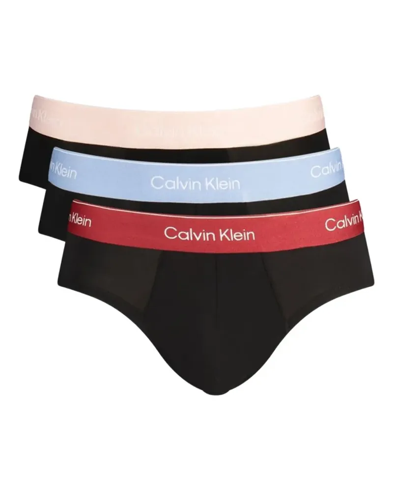 Calvin Klein logo-waistband briefs (set of three) - Schwarz Schwarz