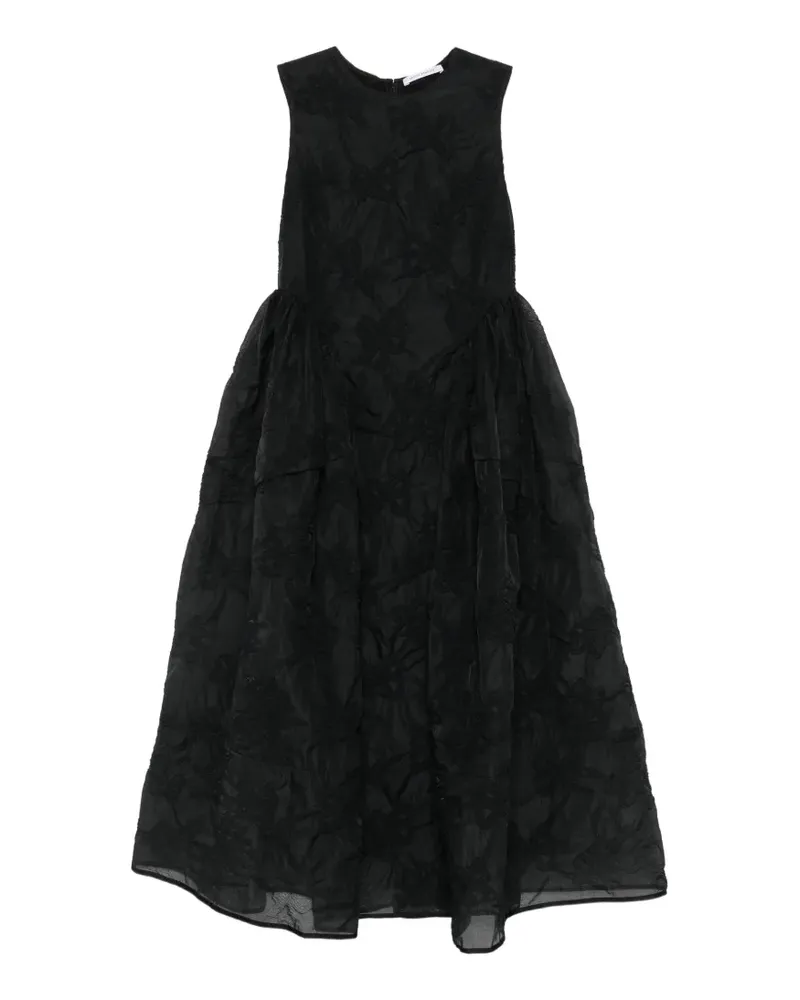 Cecilie Bahnsen sleeveless midi dress - Schwarz Schwarz