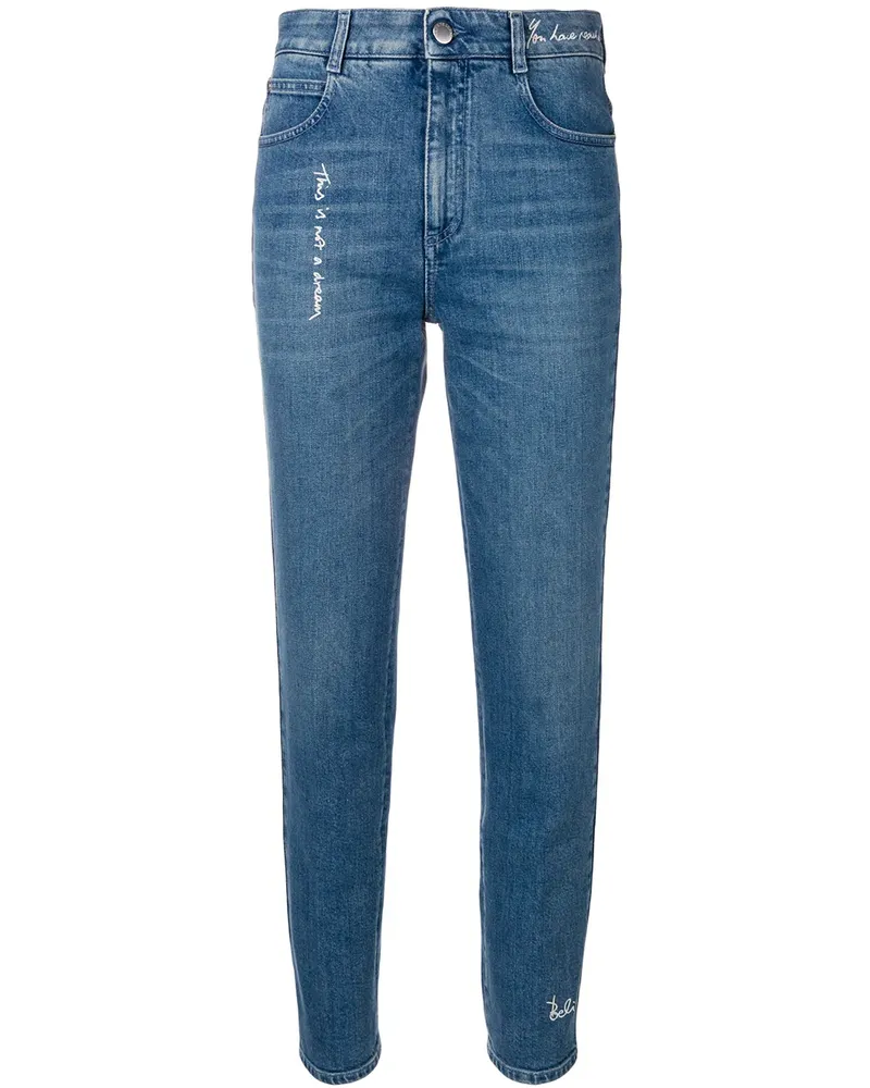 Stella McCartney Jeans mit hohem Bund - Blau Blau