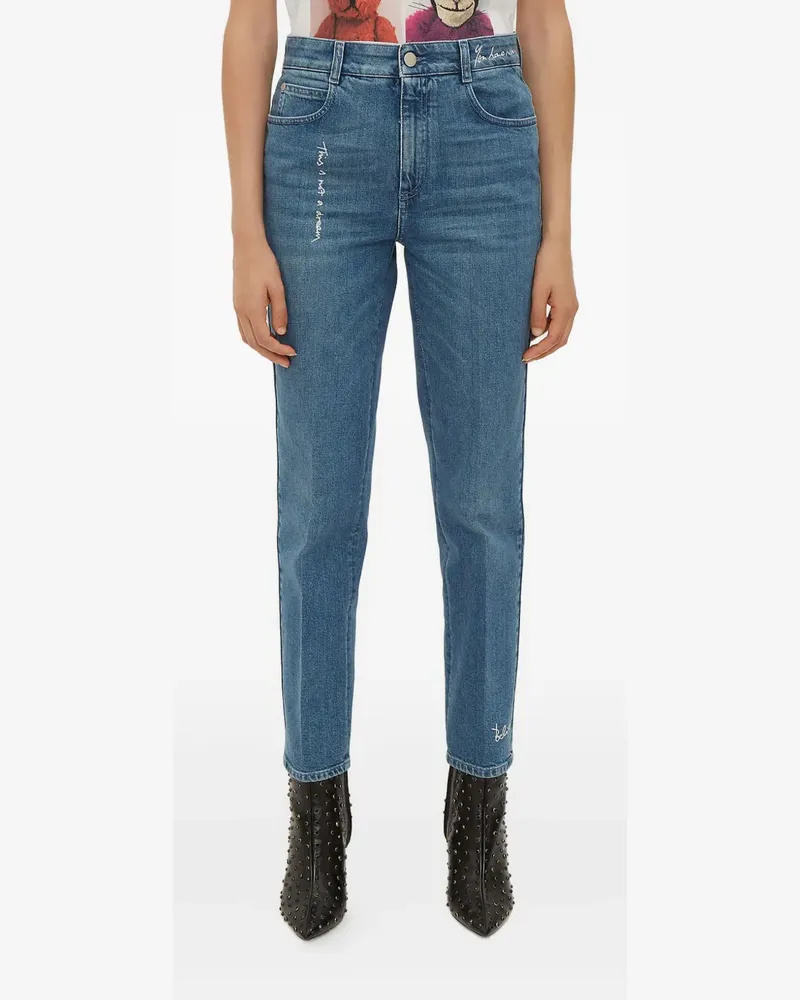 Stella McCartney Jeans mit hohem Bund - Blau Blau