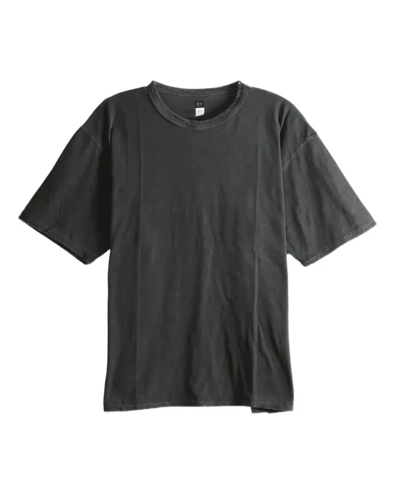 Taiga Takahashi Lot. 616 T-Shirt mit ausgeblichenem Effekt - Schwarz Schwarz