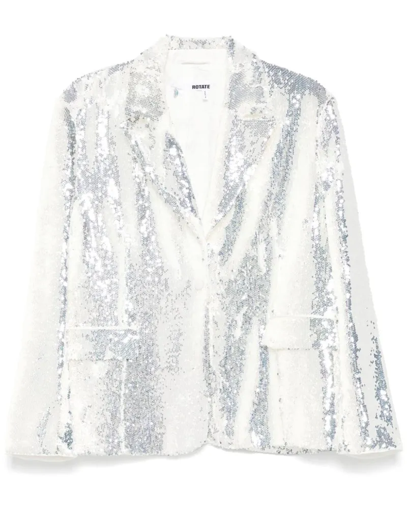 ROTATE Birger Christensen Blazer mit Pailletten - Silber Silber