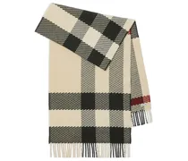 Schal mit Karomuster - Nude