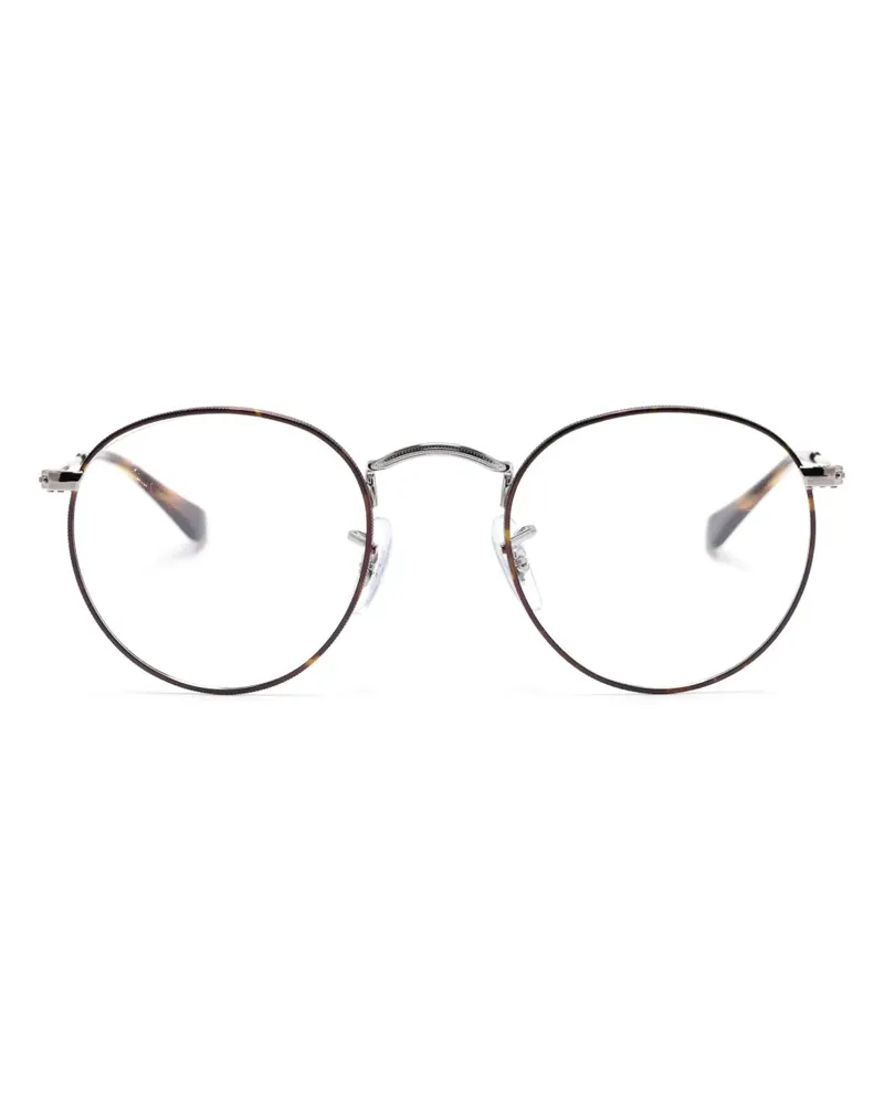 Ray Ban Brille mit rundem Gestell - Schwarz Schwarz