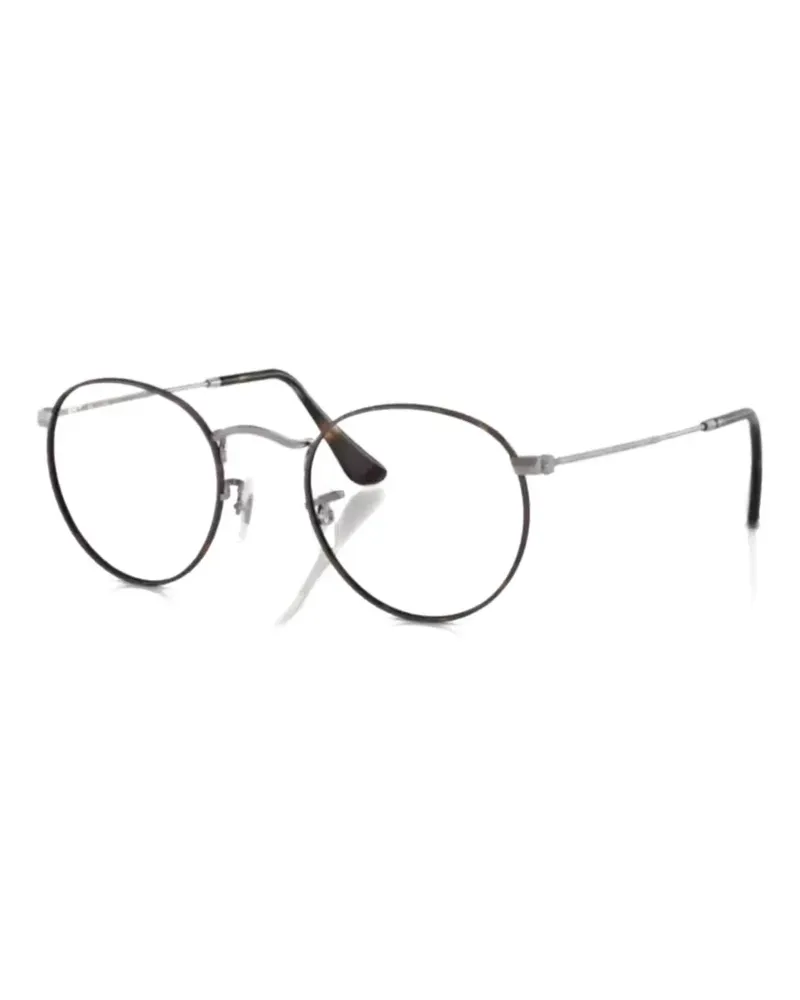 Ray Ban Brille mit rundem Gestell - Schwarz Schwarz