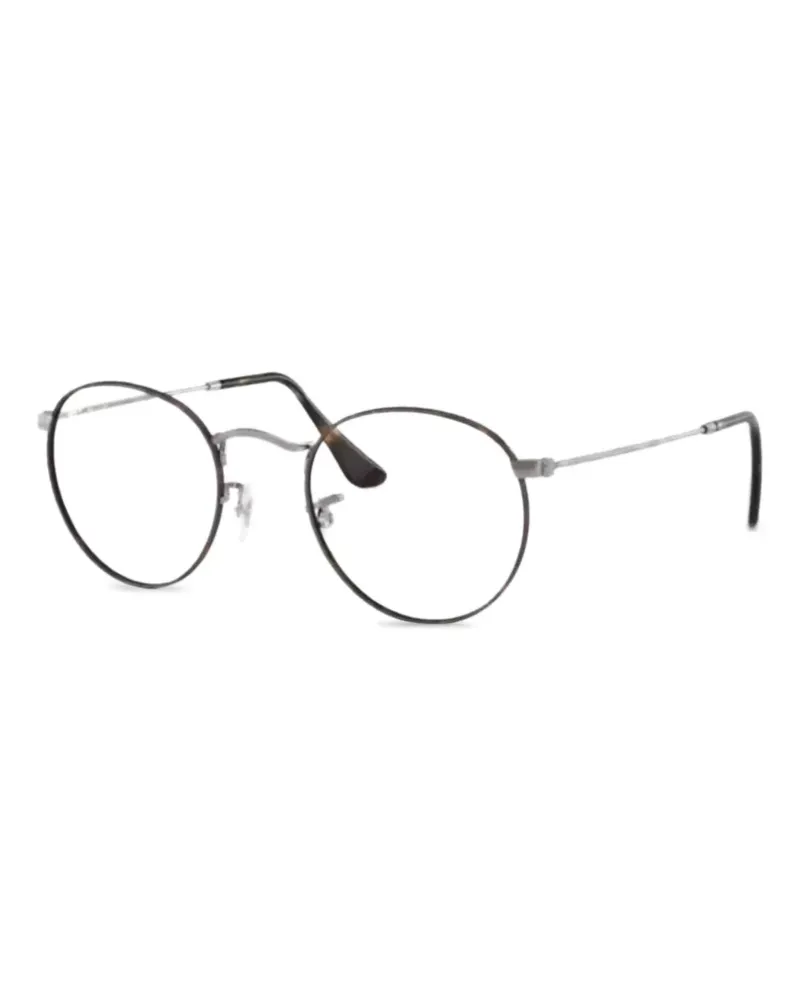Ray Ban Brille mit rundem Gestell - Schwarz Schwarz