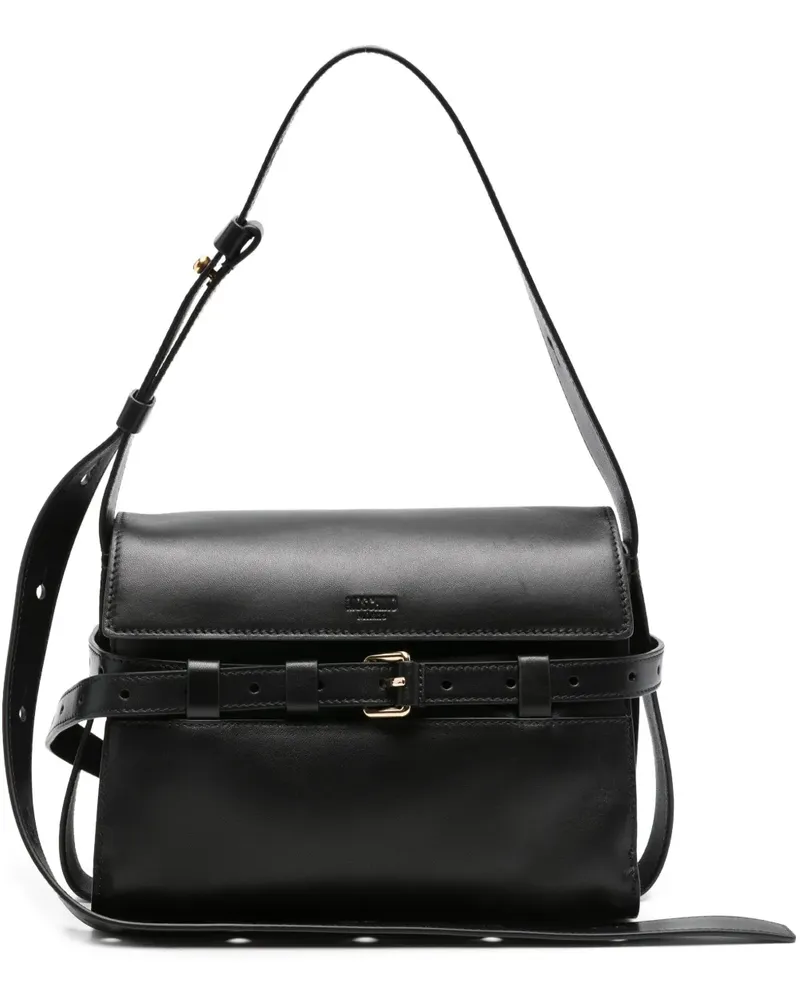 Moschino Tie Me Schultertasche - Schwarz Schwarz