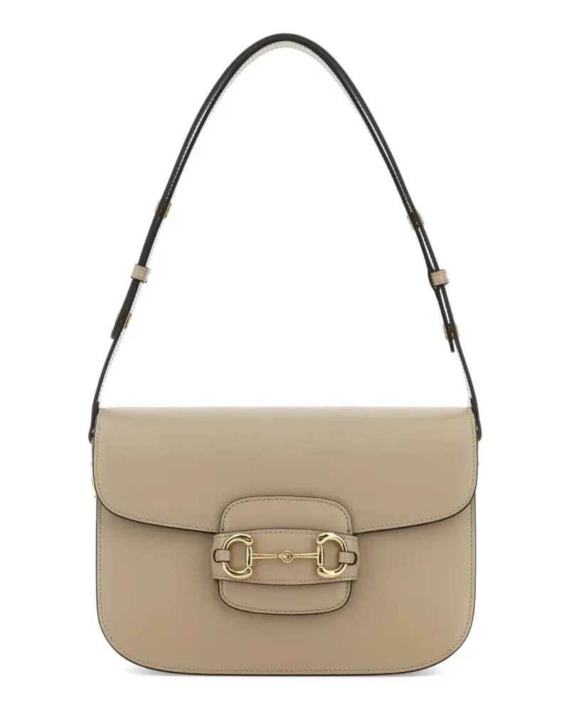 Gucci medium Horsebit 1955 leather shoulder bag - Nude Nude