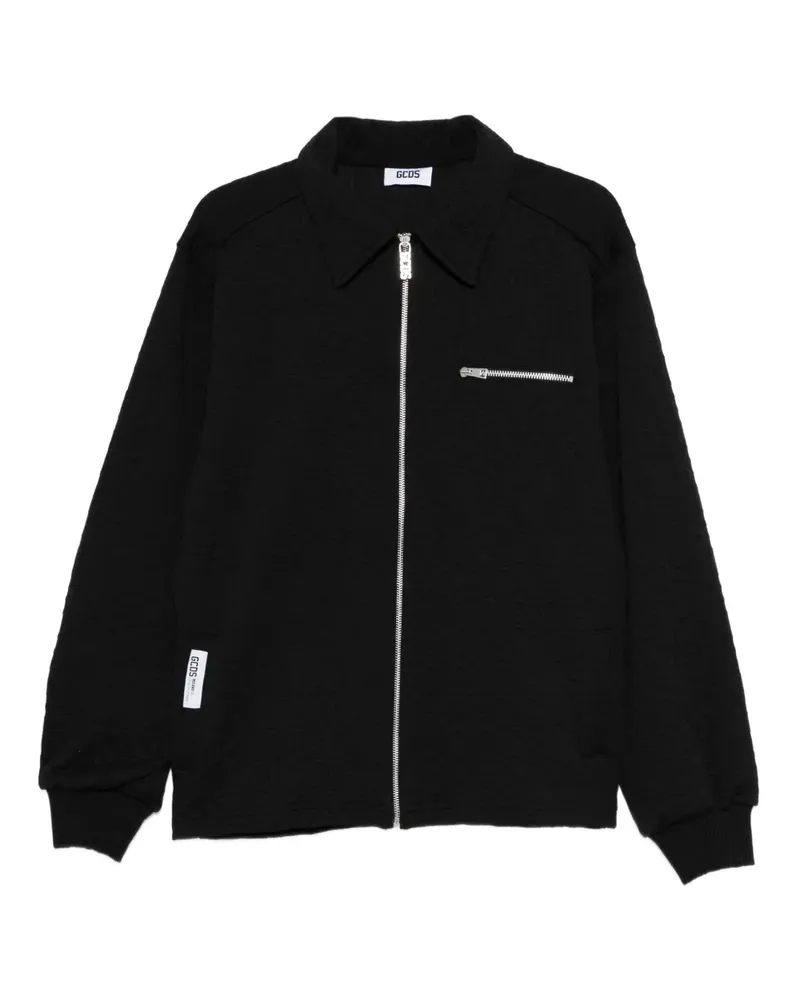 GCDS Jacke mit Reißverschluss - Schwarz Schwarz