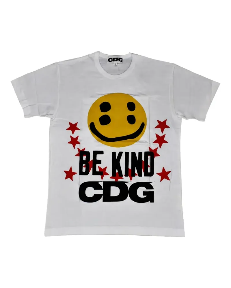 Comme des Garçons x Cactus Plant Flea Market Smiley Face Be Kind T-shirt - Weiß Weiß