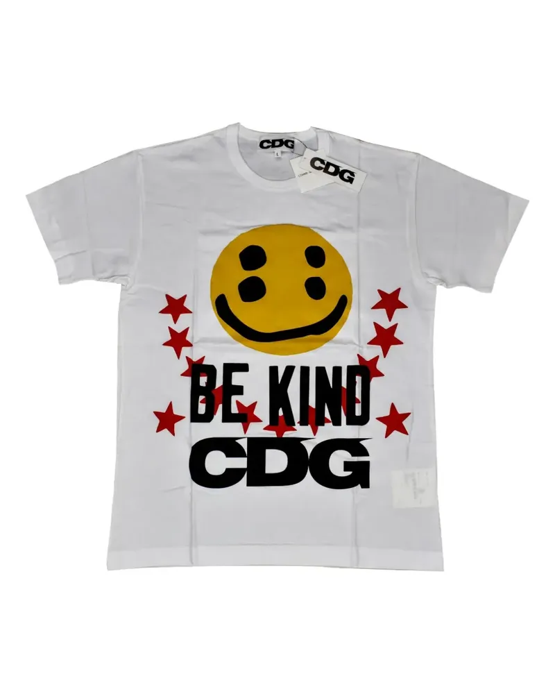 Comme des Garçons x Cactus Plant Flea Market Smiley Face Be Kind T-shirt - Weiß Weiß
