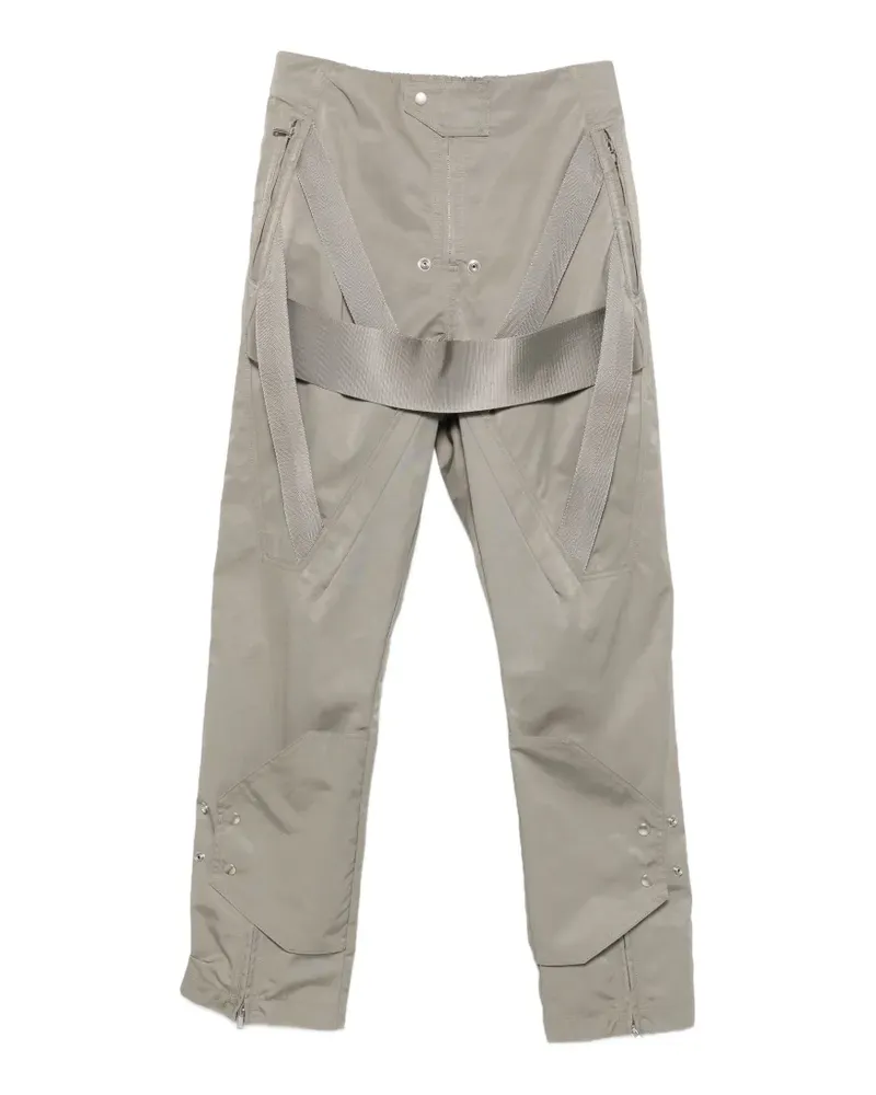 Rick Owens Hose mit Webriemen und Reißverschlüssen - Grau Grau
