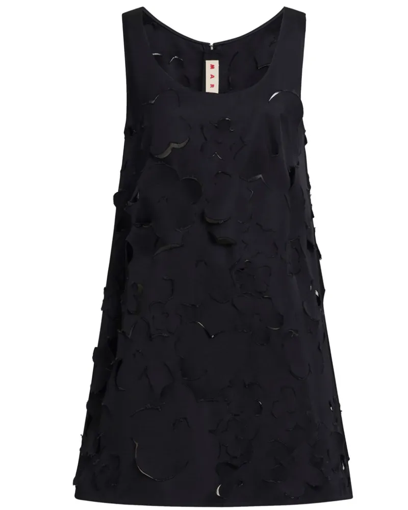 Marni Minikleid mit strukturiertem Finish - Schwarz Schwarz