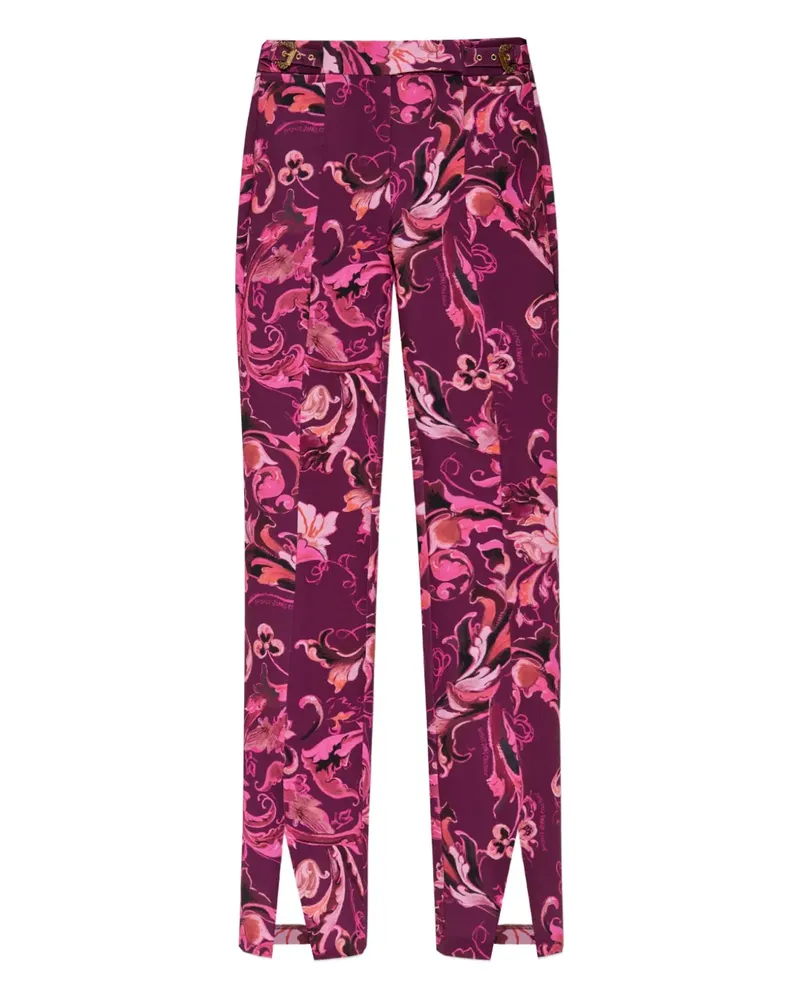 Versace Jeans Hose mit Barocco-Print - Rosa Rosa