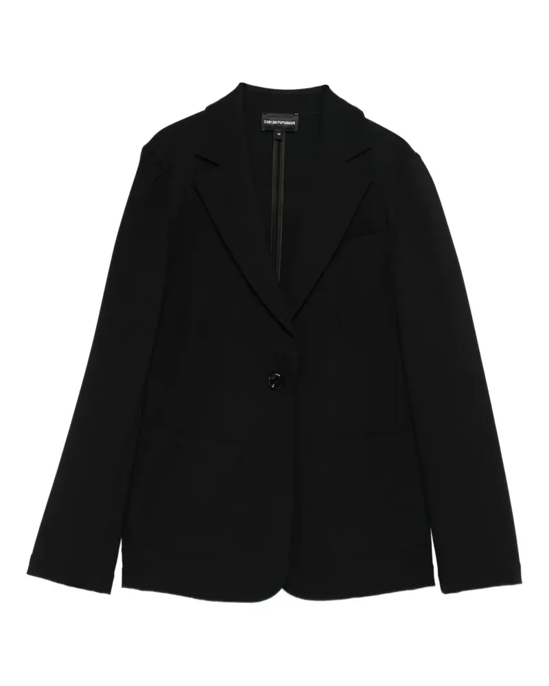 Emporio Armani single-breasted blazer - Schwarz Schwarz