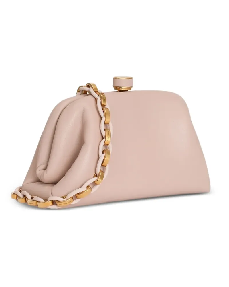 Dolce & Gabbana Mini Grandma Handtasche aus Nappaleder - Rosa Rosa