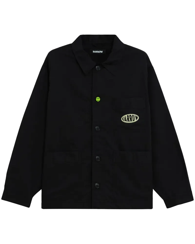 BARROW Hemdjacke mit Logo - Schwarz Schwarz
