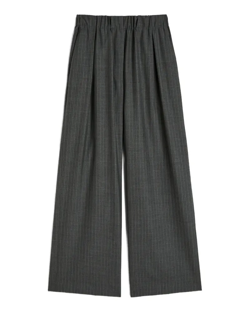 Jil Sander Bundfaltenhose mit Nadelstreifen - Grau Grau