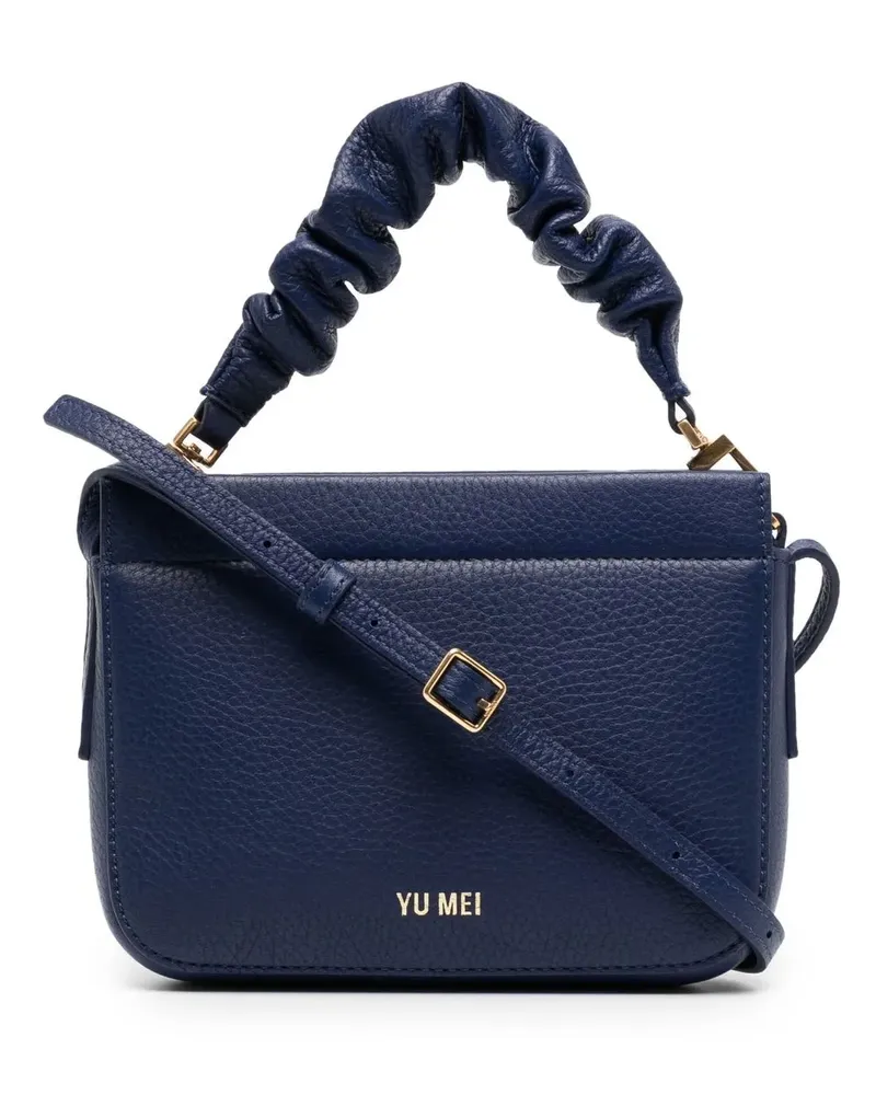 YU MEI Mini-Tasche mit Logo-Prägung - Blau Blau