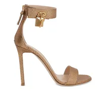 Padlock Sandalen 100mm - Gold