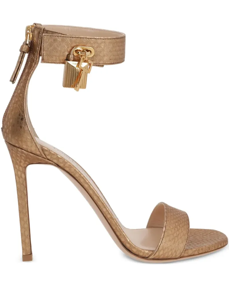 Tom Ford Padlock Sandalen 100mm - Gold Gold