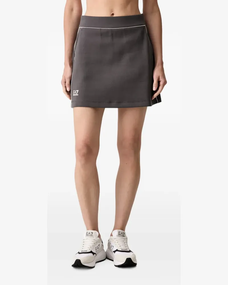 EA7 Shorts mit Logo-Print - Grau Grau