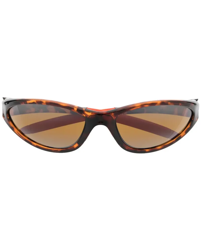 Marine Serre x Vuarnet Injected Visionizer Sonnenbrille - Orange Orange