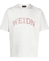 WE 11 DONE T-Shirt mit Logo-Print Nude