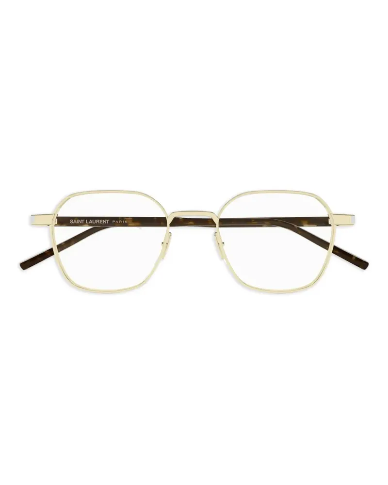 Saint Laurent Brille mit eckigem Gestell - Gold Gold