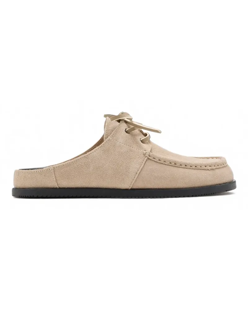Good News Kindlin lace-up mules - Nude Nude