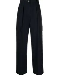 Claudie Pierlot Cargohose mit weitem Bein Blau