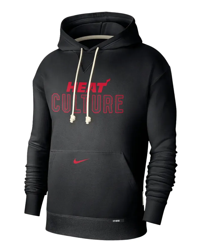 Nike Dri-FIT Miami Heat Hoodie - Schwarz Schwarz