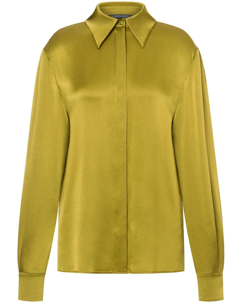 Alberta Ferretti Hemd aus Satin - Grün Grün