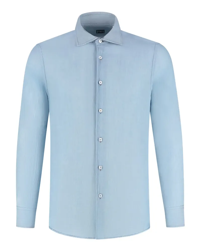 Fedeli Klassisches Hemd - Blau Blau