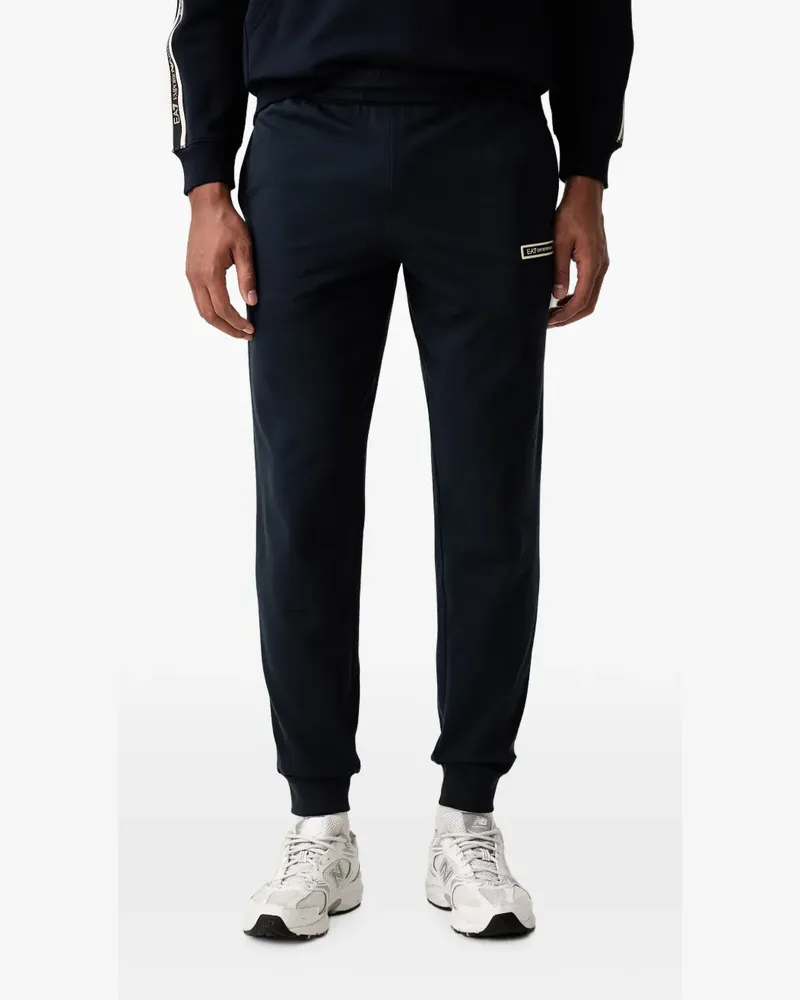EA7 Jogginghose mit Logo-Streifen - Blau Blau