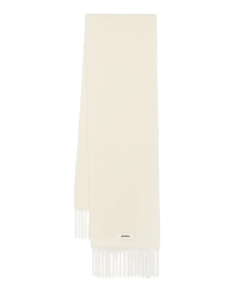 Jacquemus L'écharpe Carro Schal - Weiß Weiß