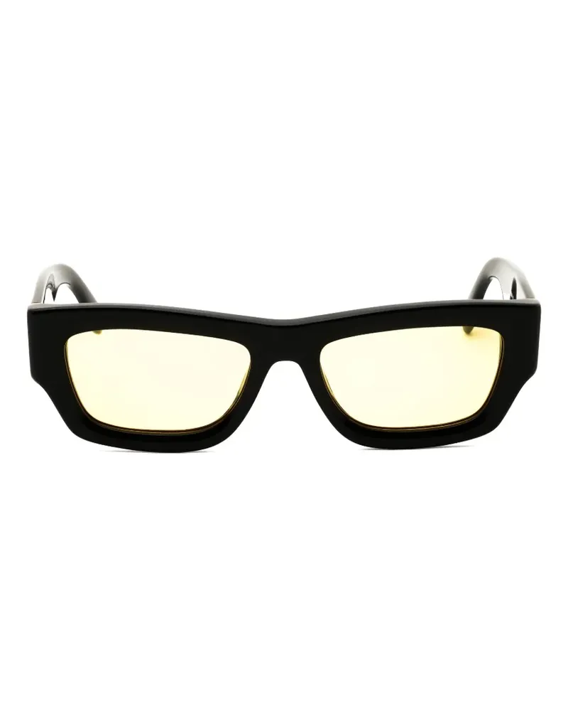 Palm Angels Auberry rectangle-frame sunglasses - Schwarz Schwarz
