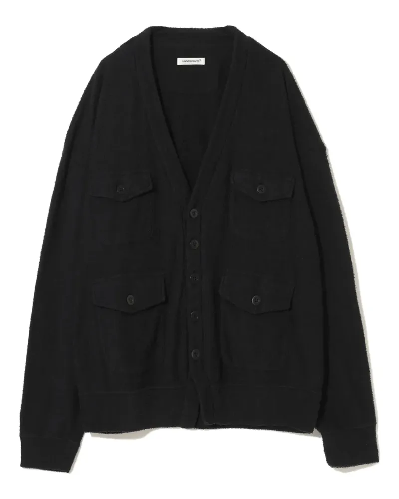 Undercover Cardigan mit aufgesetzter Tasche - Schwarz Schwarz