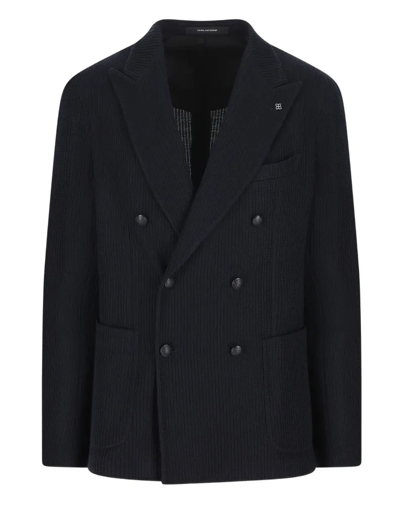 Tagliatore Geripptes Sakko - Blau Blau