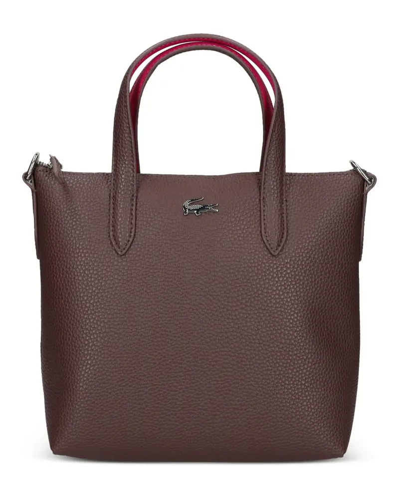 Lacoste Shopper mit Logo-Schild - Rot Rot